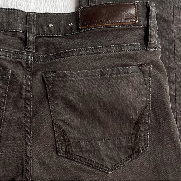 All Saints Women's Jean Pocket Stitching Skinny Washed Black/Brown Sz 27/34 - Picture 5 of 14